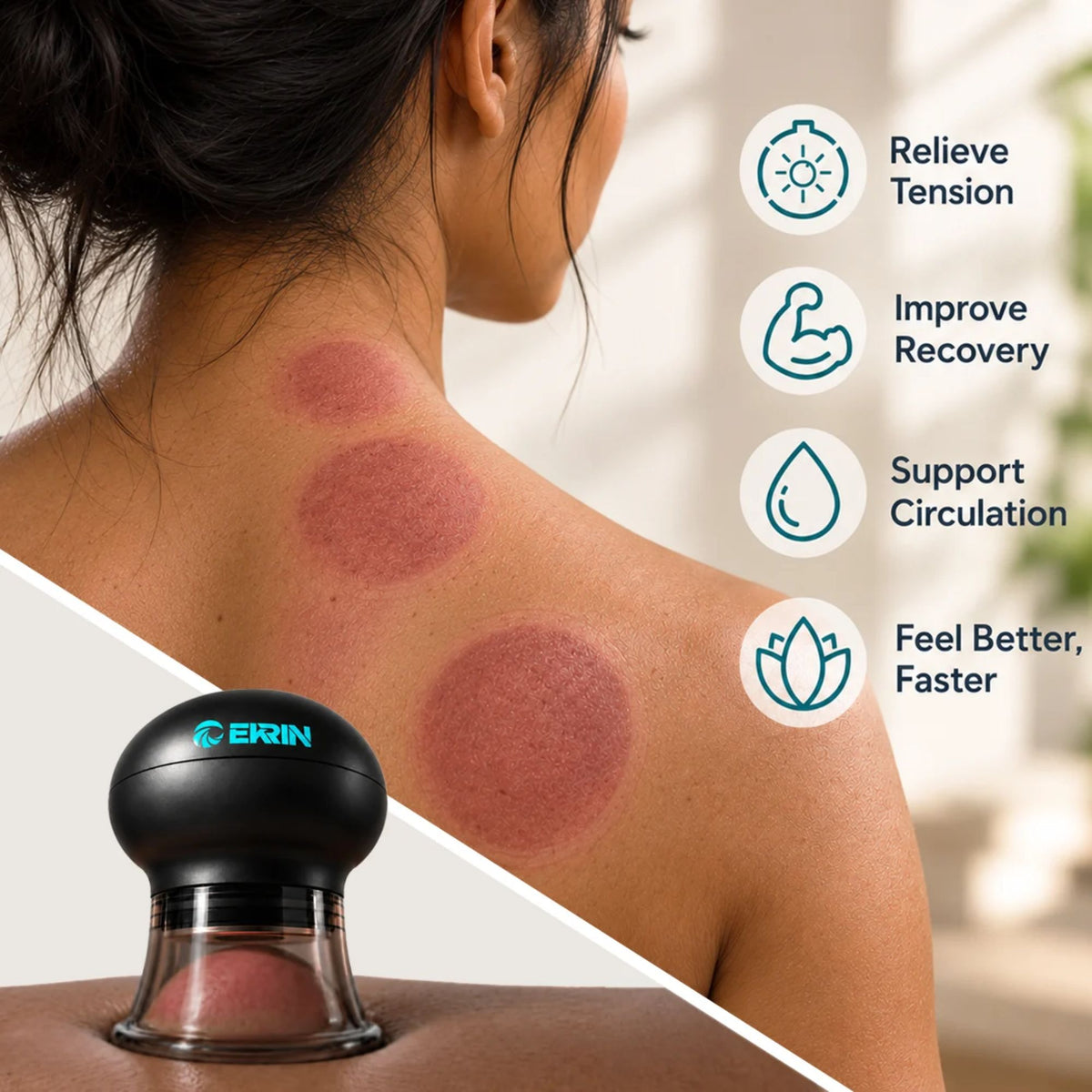 Ekrin Hummingbird Electric Cupping Massager